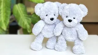 Bear crochet yarn YarnArt Mink. Detailed Tutorial. Part 1