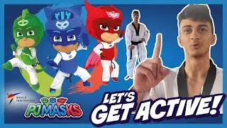 PJ Masks Get Active! | Learn Jump Turning Kick with Vito Dell’Aquilla | PJ Masks X World Taekwondo