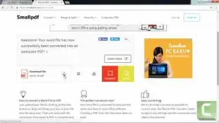 convert file to PDF with SmallPDF