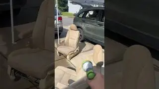 Smoker’s car 🤮 #cars #detailing #cleaning #smoker #carcleaning #automotivetips