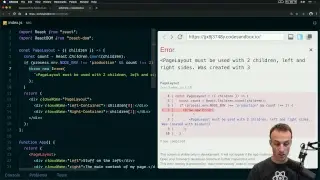 React: Runtime validation & throwing errors in render