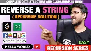 Reverse a String Recursive solution Hello world Dynamic Programming Playlist 