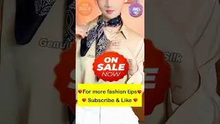 How to Tie Wear & Style 25 in x 25 in (65cm x 65cm) Medium Silk Scarf Tips #25 #Shorts