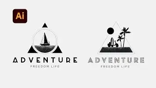 Vintage Logo Nasıl Yapılır? | Adobe Illustrator CC 2021