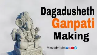How to make Dagadusheth Ganpati/ Eco friendly Ganesha/ Shadu Mati/Creativityim