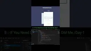 Animation Forms Using By HTML, CSS, Javascript 