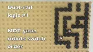 Particle Computation: Design worlds for Boolean gates and matrix permutations