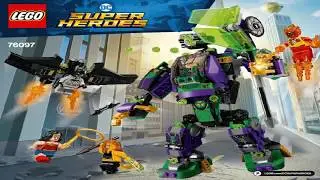 Лего Герои 2018 Сражение с роботом Лекса Лютора LEGO Super Heroes LEX LUTHOR MECH TAKEDOWN 76097