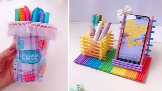 Easy Cute Paper Crafts Idea | How to Make Pen Holder | DIY Paper Crafts