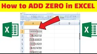 How to ADD ZEROS in front of a number in EXCEL SHEET | EXCEL BASICS | Learn To Code