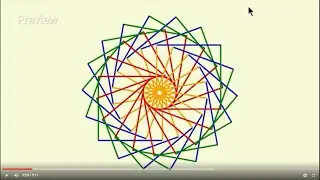 Python Turtle: Rotating Square