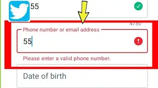 Fix Twitter || Please enter a valid phone number Problem Solved