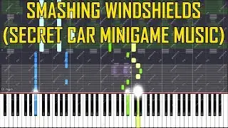 Smashing Windshields (Secret Car Minigame Music) - FNaF 6 [Synthesia Piano Tutorial]