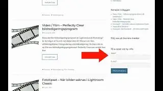 Epost uppdateringar fotokurskalmar