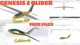 Genesis 2 Glider  Fusion 360 and SolidWorks files