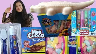 Trying RARE Candies from around *WOW* I ate crocodile🐊🐊🐊Candy