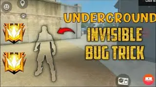 NEW UNDERGROUND INVISIBLE BUG | RANK PUSH TRICK | FREE FIRE 2021|  | PLEASE SUPPORT ME🙏#INVISIBLE