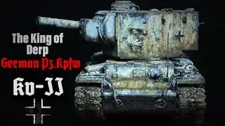 German Pz.kpfw KV-II 754(r)-Trumpeter- 1/72- tank model- brush painted