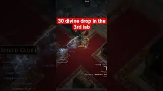 Path of Exile 3.20 streamer RNG drop in lab 