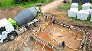 Подпорная стена во весь участок. Мой опыт. Начало строительства.