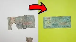Repair Torn Money - Turn a Damaged Paper Currency into New!