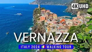 VERNAZZA Walking Tour 4K 60fps 🌞 ITALY 2024 - w/SUBTITLES (cc)  🇮🇹  Cinque Terre WALK