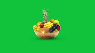 Fruit Basket Animation | Green Screen | Healthy & Fresh Vibes