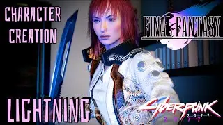 Cyberpunk 2077 Lightning from Final Fantasy Charcater Creation & Clothing