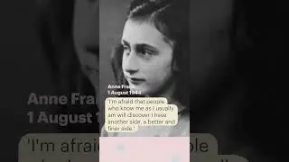 Quote Anne Frank 1 August 1944 #shorts