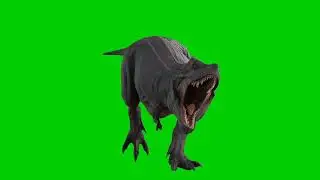Dinosaur Walking || Green screen || croma key || creative commons license || free to use