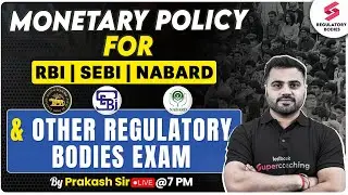 What is Monetary Policy ? CRR | SLR | Repo Rate | Reverse Repo Rate | RBI Grade B 2025 | Prakash Sir