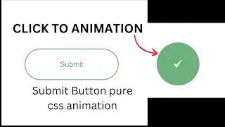 Submit Button pure CSS animation HAQF 
