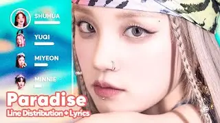 (G)I-DLE - Paradise (Line Distribution + Lyrics Karaoke) PATREON REQUESTED