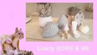 💕DIY: Action paint | painting a pine cone concrete cement look autumn fall room decor! Tutorial ♡