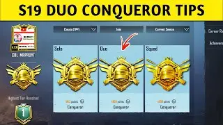 SEASON 19 DUO CONQUEROR TIPS 🇮🇳 | HOW TO PUSH CONQUEROR IN DUO | MR PRO YT