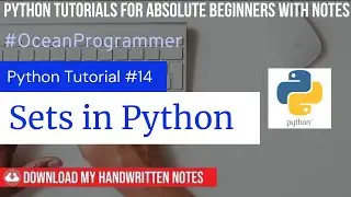 #14- Sets in Python | Python tutorials for absolute beginners with NOTES