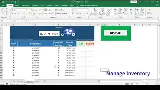 Excel VBA Inventory Management App