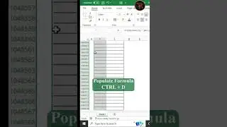 Generate Auto Serial No. - Excel 