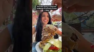First time doing a restaurant food challenge🫡 #shorts #food #eating