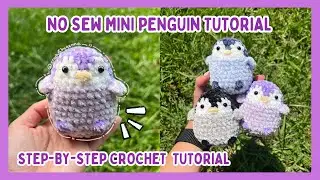No Sew Mini Penguin Crochet Tutorial 🐧✨ FREE Amigurumi Pattern Step by Step, Intermediate Level