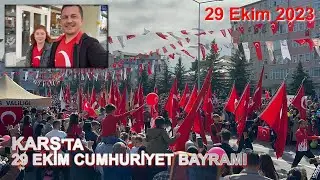 Kars'taki 29 Ekim Cumhuriyet Bayramı Kutlamalarından Kesitler! Cumhuriyet'in 100. Yılı! #Cumhuriyet