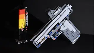 Working LEGO [3-stud wide] Pistol +INSTRUCTIONS