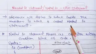 Nested if statement in C (hindi) | nested if else statement