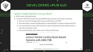 vPub 0xD - But can it run coreboot? Checking your AMD platform for Platform Secure Boot