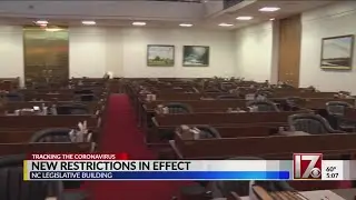 New restrictions in effect at NC legislative building