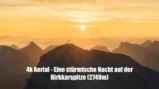 4k Aerial - Eine stürmische Nacht auf ca.  2700m