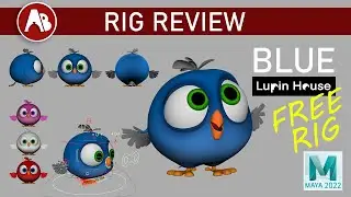 Blue (Lupin House) - (free) Maya Animation Rig - Review