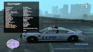 EFLC Vehicle Menu