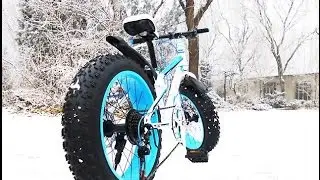 Покатушки гонщика команды Liman_Velo по заснеженному Киеву на FatBike