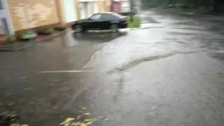 Богородское. Потоп во время ливня. 30-06-2017